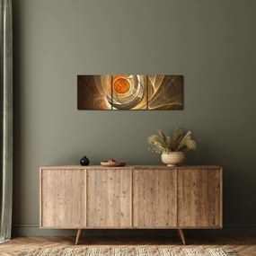 Absztrakciós kép (órával) (90x30 cm)