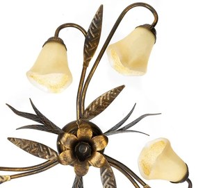 ONLI - Mennyezeti lámpa ALGA 6xE14/6W/230V bronz