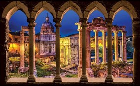 Fotótapéta flizelina Forum Romanum éjszaka oszlopok romok csillag 250x175 +ragasztó