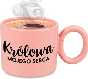 Bögre XXL Rózsaszín Lány Feleség Ajándék Évforduló Szívem Királynője