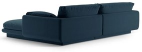 Sötétkék sarokkanapé (bal oldali) Torino – Micadoni Home