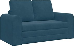 vidaXL Kanapéágy 60cm Kék Bársony