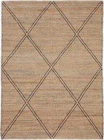 Natúr színű kézi szövésű juta szőnyeg 160x230 cm Vallalta – Kave Home
