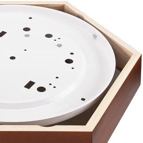 Mennyezeti lámpa HEX 2xE27/60W/230V á. 43 cm fenyő barna