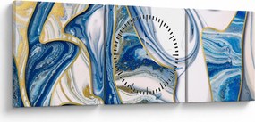 Kép - Márványhullámok (órával) (90x30 cm)