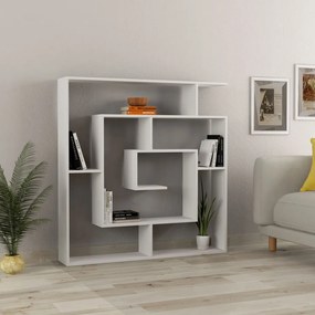 Labirent könyvespolc, fehér, 125 cm