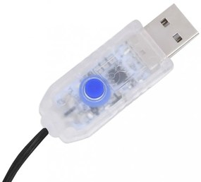 LED-es cseresznyevirágfa 368 meleg fehér LED-del 300 cm