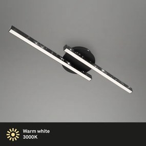 Briloner 3517-025 - LED Felületre szerelhető csillár REY 2xLED/6W/230V fekete