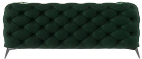 Sötétzöld bársony kanapé 185 cm Chelsea – Ropez