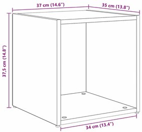 TV Szekrény Szett 8 pcs Artisan tölgy 37 x 35 x 72 cm Faanyag