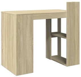 sonoma tölgy színű szerelt fa irodai asztal 103,5x56,5x94 cm