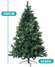 3D műfenyő fém talppal, több méretben-180 cm