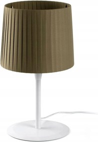 Faro Samba asztali lámpa fehér, zöld rakott ernyő, E27, 48,5 cm
