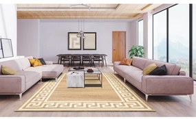 Világosbarna gyapjú szőnyeg 133x180 cm Cesar – Agnella