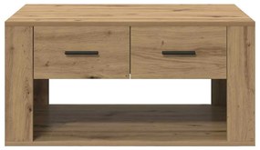 vidaXL Dohányzóasztal fiókkal Artisan tölgy 80 x 50 x 40 cm Faanyag