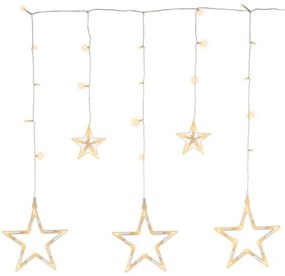 NEXOS Csillagos lánc 0,6 m 61 LED meleg fehér