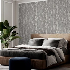 Arthouse Signature 2 Luxe Texture ezüst-fémes márvány mintás fémhatású vlies tapéta – 299102
