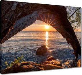 Vászonkép 50x40 Sziklák Derzs Tenger