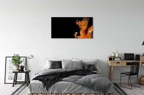 Canvas képek Japán arany sárkány 100x50 cm