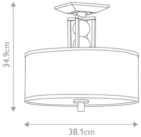 Elstead KL-CELESTIAL-SF - Felületre szerelhető csillár CELESTIAL 3xE27/100W/230V