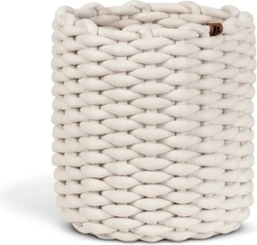 Textil tárolókosár ø 25x25 cm Peach Skin Round M – Bigso