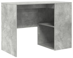 Sarokíróasztal Beton Szürke 102x88x75 cm Mérnöki fa