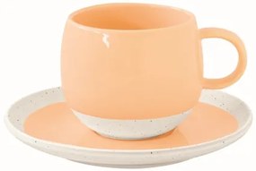 Porceláncsésze+alj, 250ml, Pastel &amp; Trend Peach