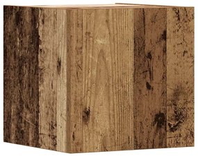 5 részes antik fa színű szerelt fa fali TV-szekrényszett