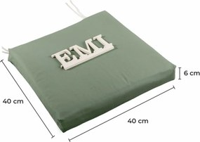 EMI zöld székpárna 40x40 cm