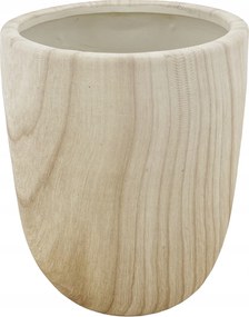 Kerámia kaspófedő Sorel, 15x15x19 cm fahatású