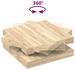 sonoma tölgy dohányzóasztal 360 fokban forgatható 90x90x34,5 cm