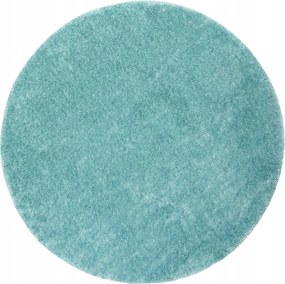Kerek Csúszásgátló Szőnyeg Shaggy Türkiz Kék Malmo átm. 67 cm