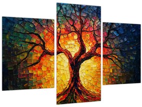 Kép - Az élet fája mozaikban (90x60 cm)
