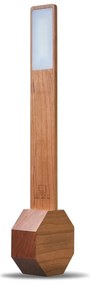 Sötétbarna LED asztali lámpa cseresznyefa dekorral (magasság 39,5 cm) Octagon One – Gingko