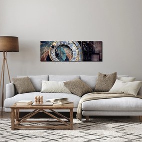 Kép - Orloj, Prága (órával) (90x30 cm)