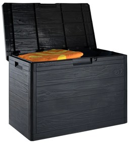 Antracitszürke kerti tárolódoboz Woodys – Toomax