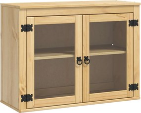 vidaXL Cabinet polcokkal SKI Mézes Barna 60 x 32 x 40 cm Tömör fenyőfa