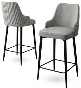 Enox Grey bárszék szett, 2 db, 2 db
