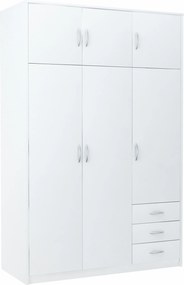 Szekrény szekrény 6D3S Fehér 127cm komód polc Rob