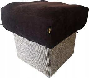 Puff felső huzat puff lábtartó elasztikus 40x40x15cm Szoba Nappaliba