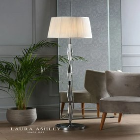 LAURA ASHLEY 3756052-Q Kristály Állólámpa Fehér, Csiszolt króm B22 IP20