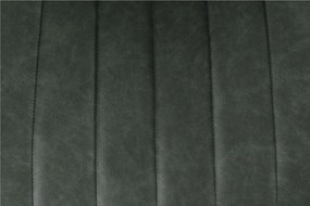 Szék, ekobőr zöld/fekete, HAZAL