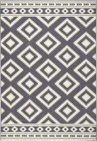 Modern szőnyeg 200x290cm nappaliba, szürke-krémszínű, puha szőrrel