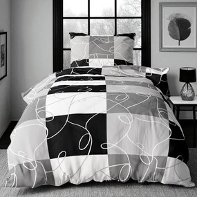 Pamut ágynemű PURA GREY 2 részes 140x200 cm