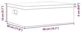 fadoboz fedéllel és fogantyúkkal fekete tömör fa fenyő