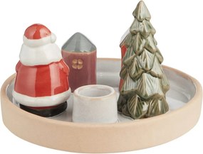 WINTER VILLAGE kerámia  gyertyatartó 15cm