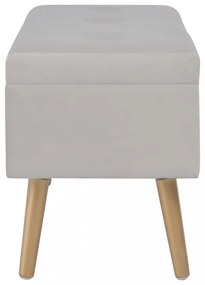 szürke bársonypad tárolórekesszel 80 cm