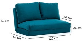 Kanapéágy Taida Petrol Green