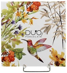 Kolibri madaras porcelán desszertes tányér készlet - 2 darabos díszdobozban