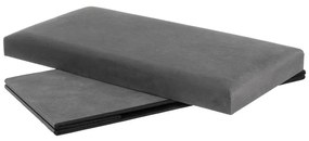 Sötétszürke bársony puff Estela – Casa Selección